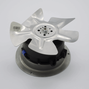 Motor ventilador MORRIL MOTORS SPB9HS16 9W 0.53A 115V 1550 RPM con aspas metálicas, ideal para refrigeración y sistemas de ventilación industrial.